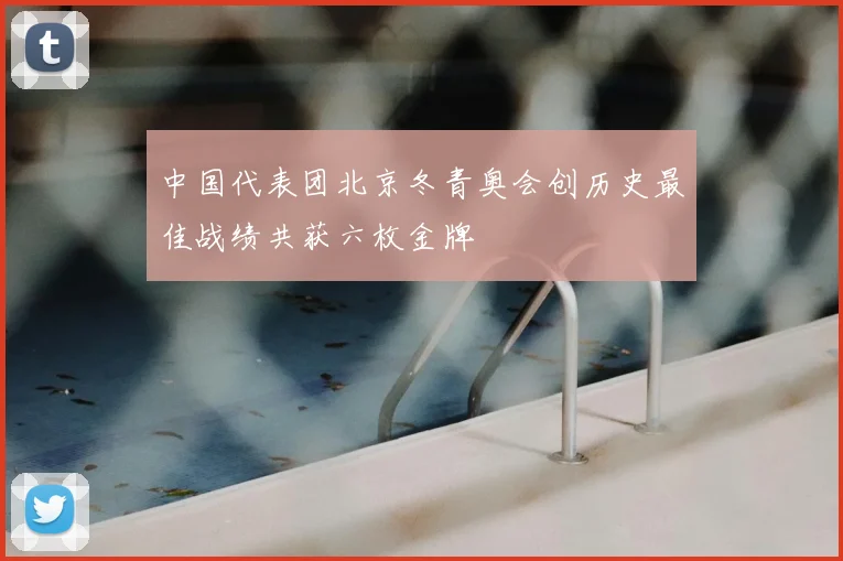 中国代表团北京冬青奥会创历史最佳战绩共获六枚金牌