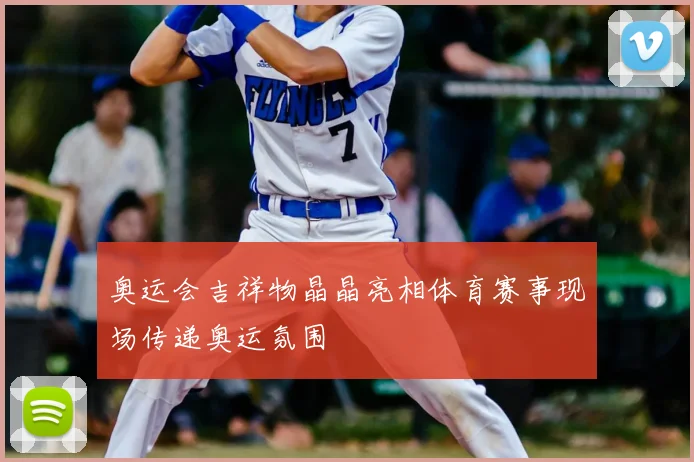 奥运会吉祥物晶晶亮相体育赛事现场传递奥运氛围
